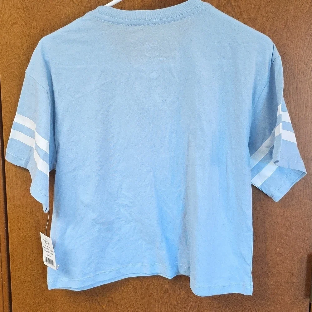 Hello Kitty Tennis Striped Sleeve Tee Shirt XS